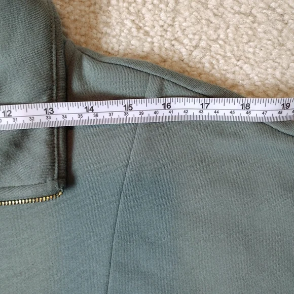A New Day | Women's Green Quarter-zip Pullover Sweater Jacket - Picture 6 of 12